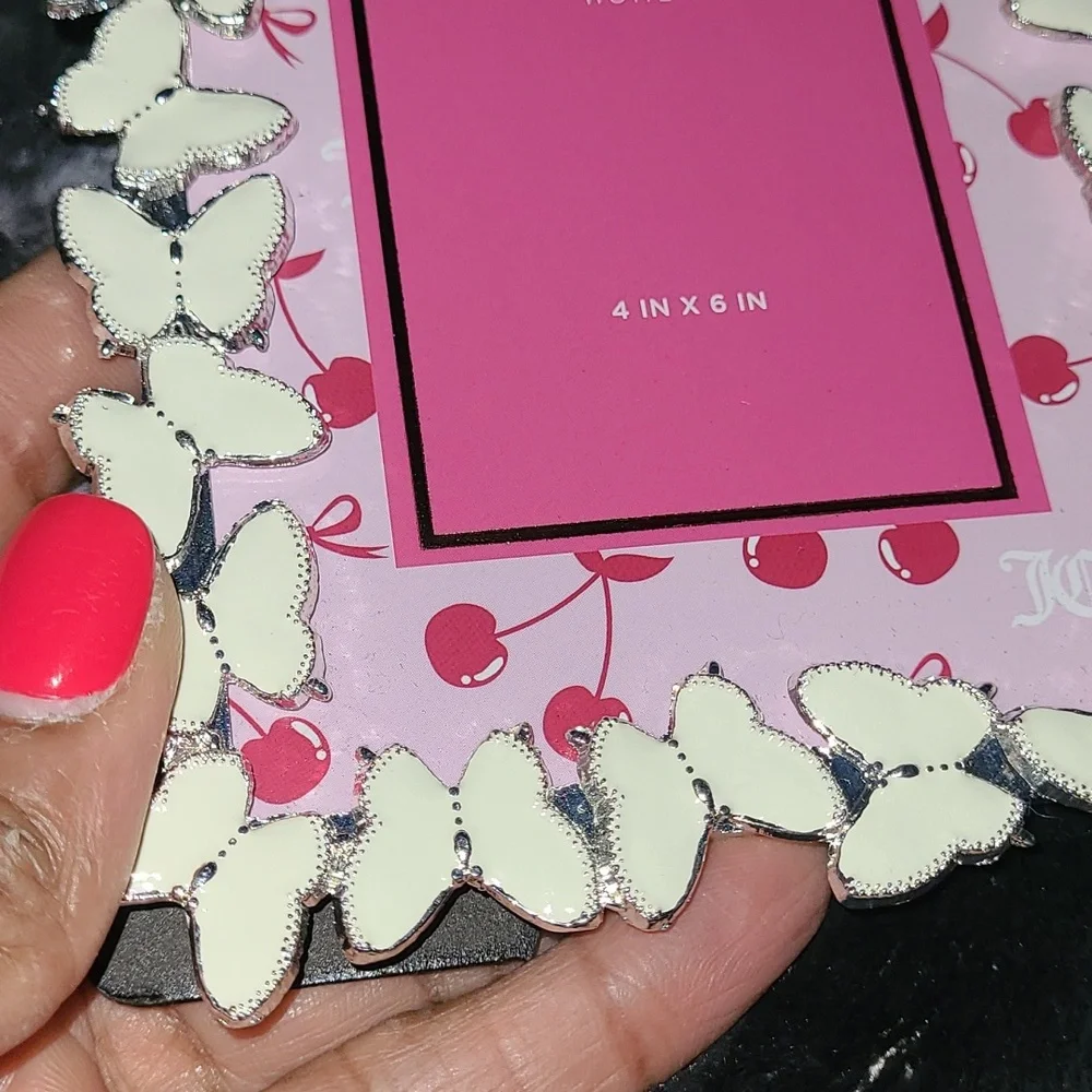 Juicy Couture Pink Butterfly Photo Frame - 4x6